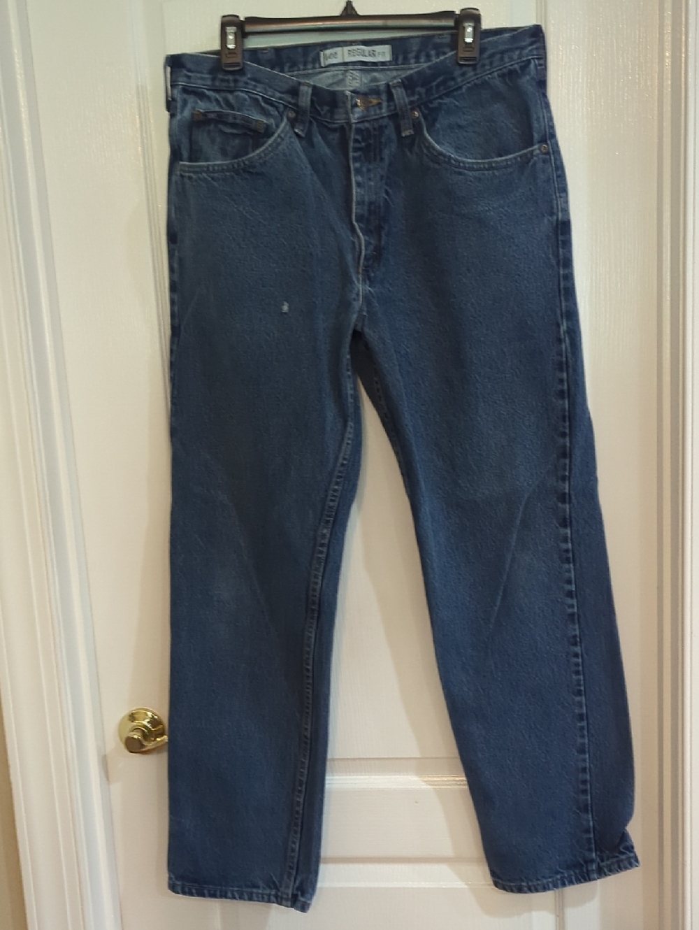 Lee Men's Dark Blue Relaxed Fit Jeans 36x32
